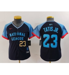Youth National League 23 Fernando Tatis Jr Navy 2024 All Star Limited Stitched Baseball Jersey 1 Youth National League 23 Fernando Tatis Jr Navy 2024 All Star Limited Stitched Baseball Jersey 1