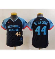 Youth National League 44 Elly De La Cruz Navy 2024 All Star Limited Stitched Baseball Jersey 3 Youth National League 44 Elly De La Cruz Navy 2024 All Star Limited Stitched Baseball Jersey 3