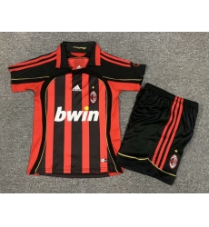 Youth Retro Soccer Jerseys AC Millan 06 07 Youth Retro Soccer Jerseys AC Millan 06 07
