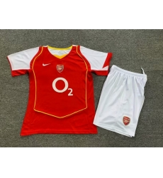 Youth Retro Soccer Jerseys Arsena Red 04 05 Youth Retro Soccer Jerseys Arsena Red 04 05