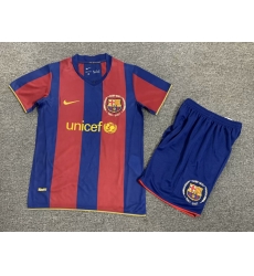 Youth Retro Soccer Jerseys Barcelona Blue Red 07 08 Youth Retro Soccer Jerseys Barcelona Blue Red 07 08