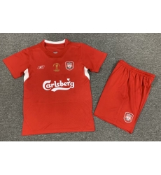 Youth Retro Soccer Jerseys Livepool Red 04 05 Youth Retro Soccer Jerseys Livepool Red 04 05