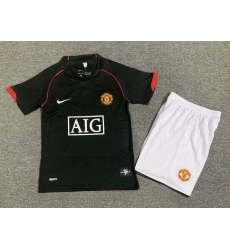 Youth Retro Soccer Jerseys Manchester United F.C. Black Youth Retro Soccer Jerseys Manchester United F.C. Black