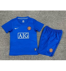 Youth Retro Soccer Jerseys Manchester United F.C. Blue Youth Retro Soccer Jerseys Manchester United F.C. Blue