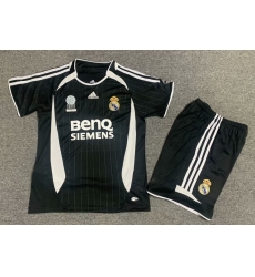 Youth Retro Soccer Jerseys Real Madrid CF Black 06 07 Youth Retro Soccer Jerseys Real Madrid CF Black 06 07