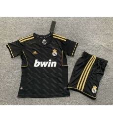 Youth Retro Soccer Jerseys Real Madrid CF Black 11 12 Youth Retro Soccer Jerseys Real Madrid CF Black 11 12