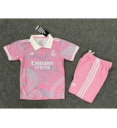 Youth Soccer Jersey Real Madrid Dragon Pink 23 24 Youth Soccer Jersey Real Madrid Dragon Pink 23 24