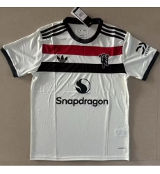 Men 2024 2025 Soccer Jersey Manchester United F.C. Away White Men 2024 2025 Soccer Jersey Manchester United F.C. Away White