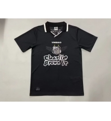 Men 2024 2025 Soccer Jersey Santos Black Men 2024 2025 Soccer Jersey Santos Black