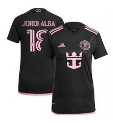 Women Inter Miami CF Jordi Alba 2024 25 Away Replica Black