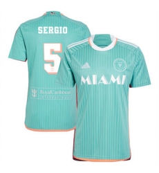 Youth Inter Miami CF Sergio Busquets 2024 25 Third Replica Aqua