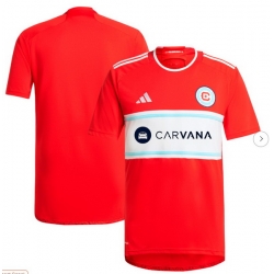 Men's Chicago Fire adidas Red 2024 Return To Red Replica Jersey