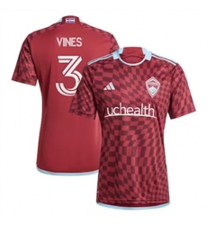 Men Colorado Rapids Sam Vines 2024 25 Home Replica Red Men Colorado Rapids Sam Vines 2024 25 Home Replica Red
