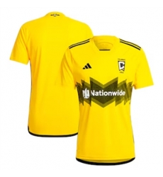 Men Columbus Crew SC Blank 2024 25 Home Replica Yellow Men Columbus Crew SC Blank 2024 25 Home Replica Yellow