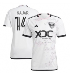Men D.C. United Andy Najar 2023 24 Away Replica White Men D.C. United Andy Najar 2023 24 Away Replica White