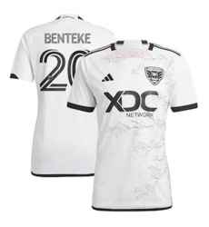 Men D.C. United Christian Benteke 2023 24 Away Replica White Men D.C. United Christian Benteke 2023 24 Away Replica White