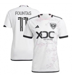 Men D.C. United Taxi Fountas 2023 24 Away Replica White Men D.C. United Taxi Fountas 2023 24 Away Replica White