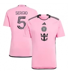 Youth Inter Miami CF Sergio Busquets 2024 25 Home Replica Pink