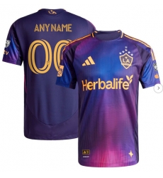 Mens LA Galaxy adidas Navy 2025 RIZON Authentic Custom Jersey