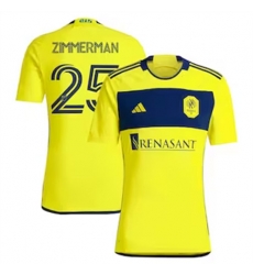 Men Nashville SC Walker Zimmerman 2024 25 Home Replica Yellow Men Nashville SC Walker Zimmerman 2024 25 Home Replica Yellow