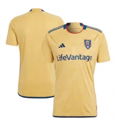 Men Real Salt Lake Blank 2023 24 Away Replica Gold Men Real Salt Lake Blank 2023 24 Away Replica Gold