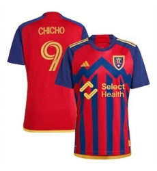 Men Real Salt Lake Cristian Arango 2024 25 Away Replica Red Men Real Salt Lake Cristian Arango 2024 25 Away Replica Red