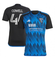 Men San Jose Earthquakes Cade Cowell 2023 24 Home Replica Blue Men San Jose Earthquakes Cade Cowell 2023 24 Home Replica Blue