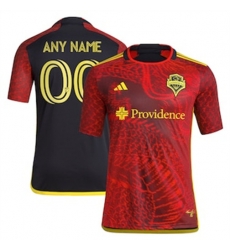Men Seattle Sounders FC Custom 2023 24 Away Replica Red Men Seattle Sounders FC Custom 2023 24 Away Replica Red
