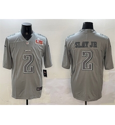 Men Philadelphia Eagles 2 Darius Slay Jr Grey 2025 Super Bowl LIX Patch Atmosphere Fashion Vapor Untouchable Limited Stitched Football Jersey Men Philadelphia Eagles 2 Darius Slay Jr Grey 2025 Super Bowl LIX Patch Atmosphere Fashion Vapor Untouchable Limited Stitched Football Jersey