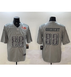 Men Philadelphia Eagles 88 Dallas Goedert Grey 2025 Super Bowl LIX Patch Atmosphere Fashion Vapor Untouchable Limited Stitched Football Jersey Men Philadelphia Eagles 88 Dallas Goedert Grey 2025 Super Bowl LIX Patch Atmosphere Fashion Vapor Untouchable Limited Stitched Football Jersey