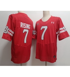 Men Utah Utes Cameron Rising #7 Red Stitched NCAA Football Jersey Men Utah Utes Cameron Rising #7 Red Stitched NCAA Football Jersey