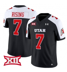 Men Women Youth Utah Utes 7 Cameron Rising Black Alternate 2024 Vapor Limited Jersey All Stitched