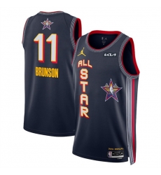 Men 2025 All Star 11 Jalen Brunson Navy Stitched Basketball Jersey Men 2025 All Star 11 Jalen Brunson Navy Stitched Basketball Jersey