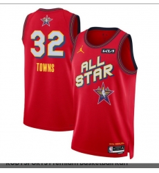 Men 2025 All Star #32 Karl-Anthony Towns Red Stitched Basketball Jersey Men 2025 All Star #32 Karl-Anthony Towns Red Stitched Basketball Jersey