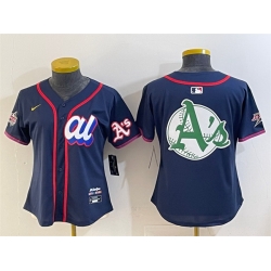 Youth American League Oakland Athletics Team Big Logo Navy 2025 All Star Edition Limited Stitched Baseball Jersey