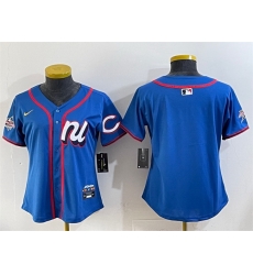 Youth National League Cincinnati Reds Blank Blue 2025 All Star Edition Limited Stitched Baseball Jersey