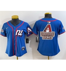 Women National League Arizona Diamondbacks Team Big Logo Blue 2025 All Star Edition Limited Stitched Baseball Jersey Women National League Arizona Diamondbacks Team Big Logo Blue 2025 All Star Edition Limited Stitched Baseball Jersey