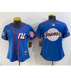 Women National League San Diego Padres Team Big Logo Blue 2025 All Star Edition Limited Stitched Baseball Jersey Women National League San Diego Padres Team Big Logo Blue 2025 All Star Edition Limited Stitched Baseball Jersey