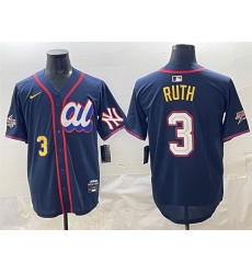 Men American League 3 Babe Ruth Navy 2025 All Star Edition Limited Stitched Baseball Jersey Men American League 3 Babe Ruth Navy 2025 All Star Edition Limited Stitched Baseball Jersey