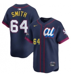 Men American League 64 Shane Smith Navy 2025 All Star Edition Limited Stitched Baseball Jersey