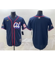 Men American League Detroit Tigers Blank Navy 2025 All Star Edition Limited Stitched Baseball Jersey