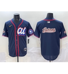 Men American League Houston Astros Team Big Logo Navy 2025 All Star Edition Limited Stitched Baseball Jersey 001