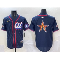 Men American League Houston Astros Team Big Logo Navy 2025 All Star Edition Limited Stitched Baseball Jersey 005