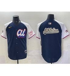 Men American League Oakland Athletics Team Big Logo Navy Alternate 2025 All Star Edition Limited Stitched Baseball Jersey Men American League Oakland Athletics Team Big Logo Navy Alternate 2025 All Star Edition Limited Stitched Baseball Jersey