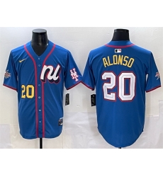 Men National League 20 Pete Alonso Blue 2025 All Star Edition Limited Stitched Baseball Jersey