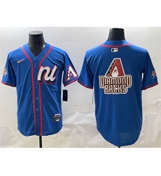 Men National League Arizona Diamondbacks Team Big Logo Blue 2025 All Star Edition Limited Stitched Baseball Jersey 001
