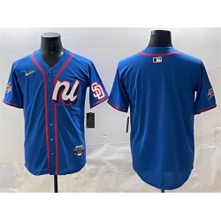 Men National League San Diego Padres Blank Blue 2025 All Star Edition Limited Stitched Baseball Jersey