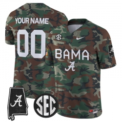 Men Women Youth Alabama Crimson Tide 2024 Military Vapor Limited Custom Jersey All Stitched