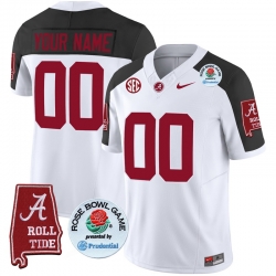 Men Women Youth Alabama Crimson Tide Rose Bowl Patch Vapor Limited Custom Jersey All Stitched Inverted