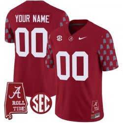 Men Women Youth Alabama Crimson Tide Vapor Limited Custom Jersey Alabama State Style All Stitched Crimson